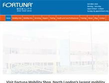 Tablet Screenshot of fortunamobility.com